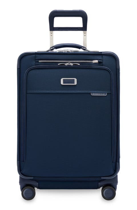 Baseline 24-Inch Checked Expandable Spinner Suitcase