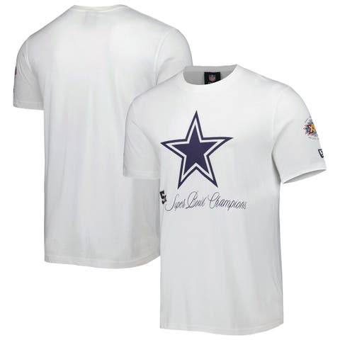 Men's New Era White Dallas Cowboys 5x Super Bowl Champions T-Shirt