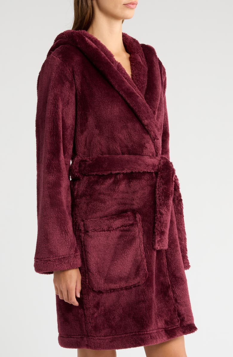 UGG<sup>®</sup> Aarti Faux Shearling Hooded Robe, Alternate, color, Wgrp