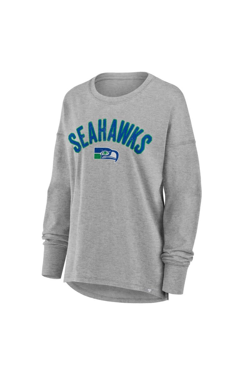 FANATICS Women's Fanatics Heather Gray Seattle Seahawks Hometown Legacy Long Sleeve T-Shirt, Alternate, color, Heather Gray