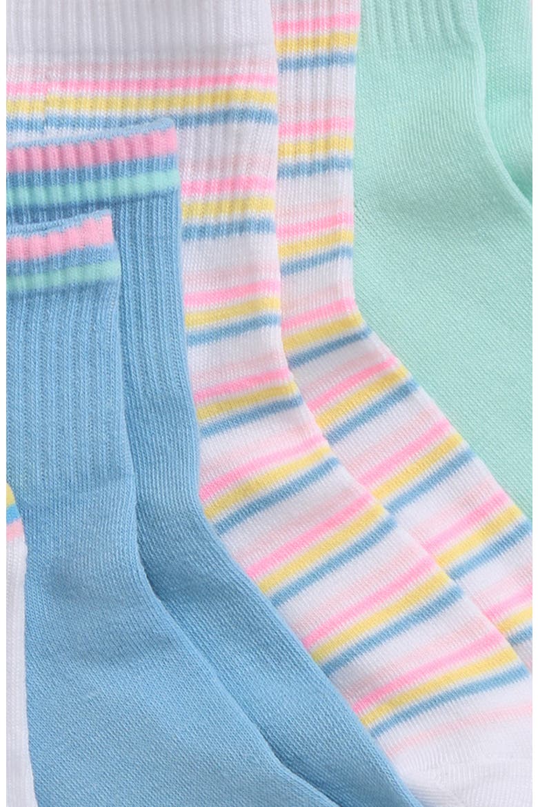 Kids' 8-Pack Quarter Socks, Alternate, color, PASTEL COMBO