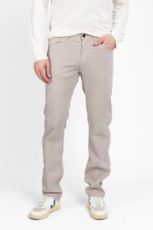 Jack Of Spades Jack Fit Five Pocket Pants In Brushed Silver