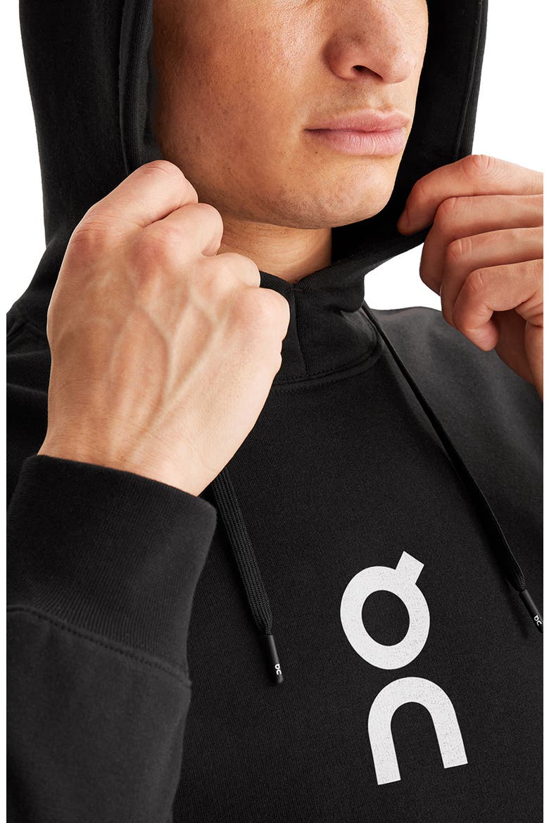 Club Oversize Organic Cotton Blend Hoodie, Alternate, color, BLACK