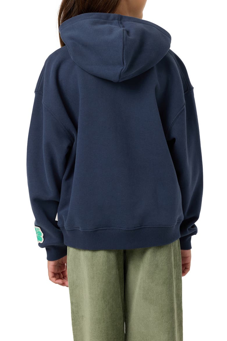 Kids' Patches Oversized Hoodie, Alternate, color, NAVY