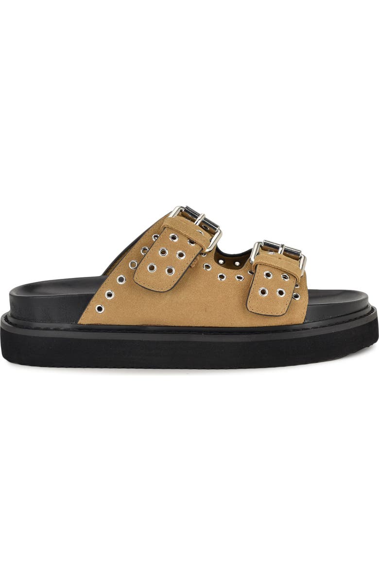 Nine West Eleny Two-Strap Sandal, Alternate, color, Light Brown 231