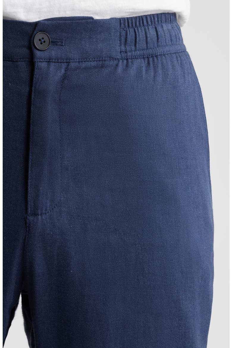 Aerolinen Linen Blend Pants, Alternate, color, NAVY
