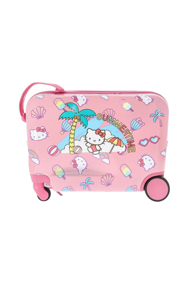 Hello Kitty Ride-on Luggage Summer Time Kids 14.5" luggage, Alternate, color, PINK