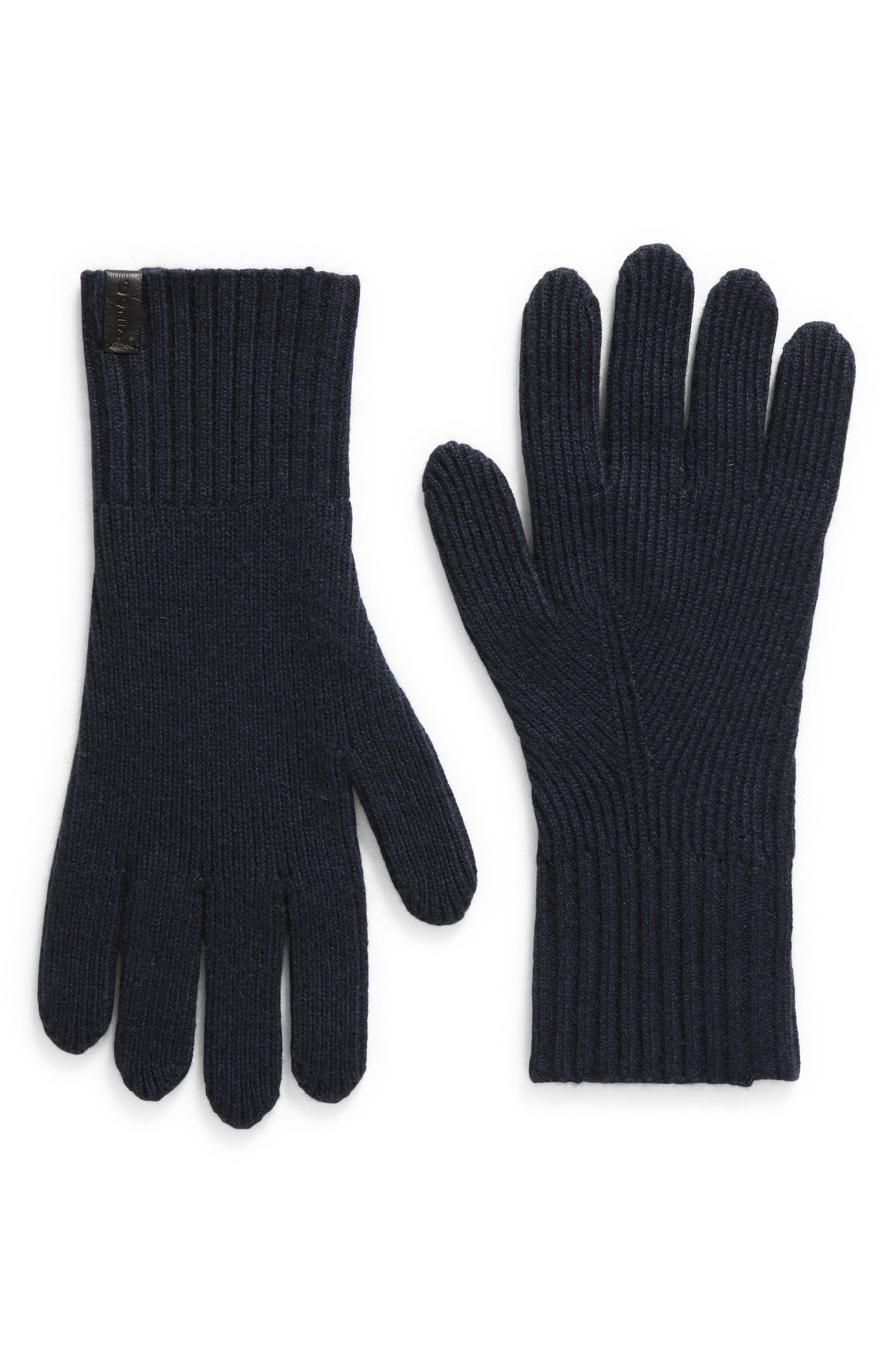 Vince Shaker Stitch Wool & Cashmere Gloves