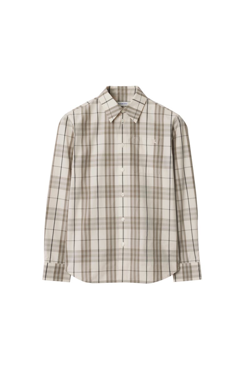 Burberry Regular Fit Check Cotton Shirt, Alternate, color, Cotton