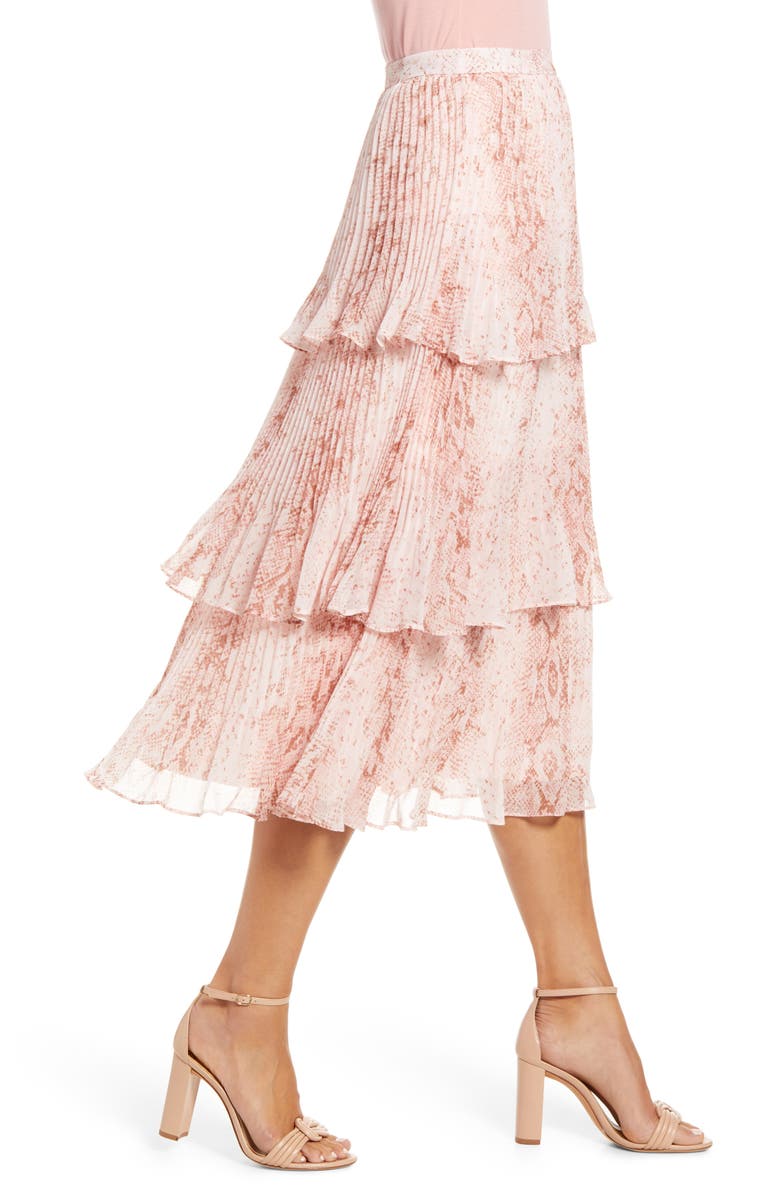 Rachel Parcell Tiered Pleated Skirt, Alternate, color, 