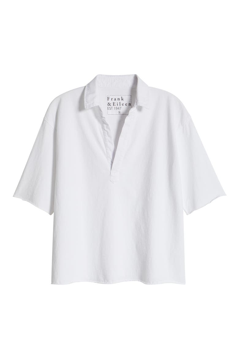 Patty Short Sleeve Henley, Alternate, color, WHITE