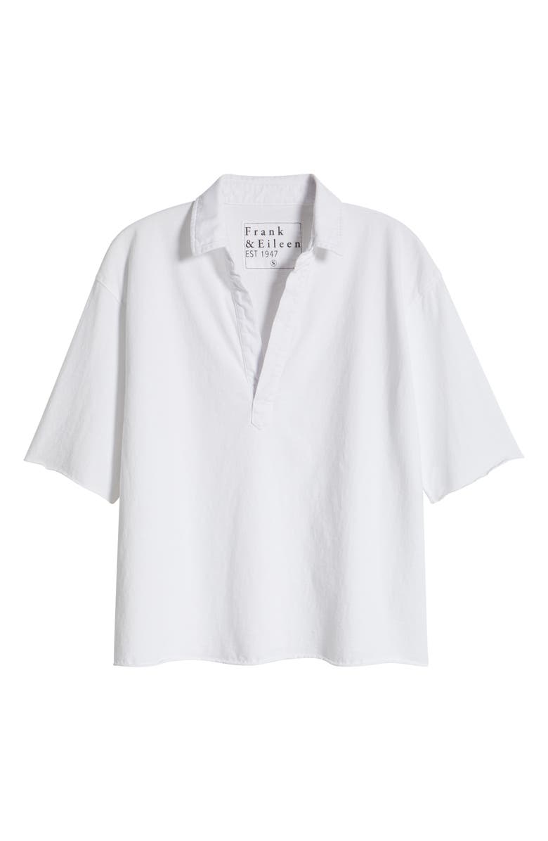 Frank & Eileen Patty Short Sleeve Henley, Alternate, color, White