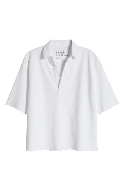 Frank & Eileen Patty Popover Henley White In White
