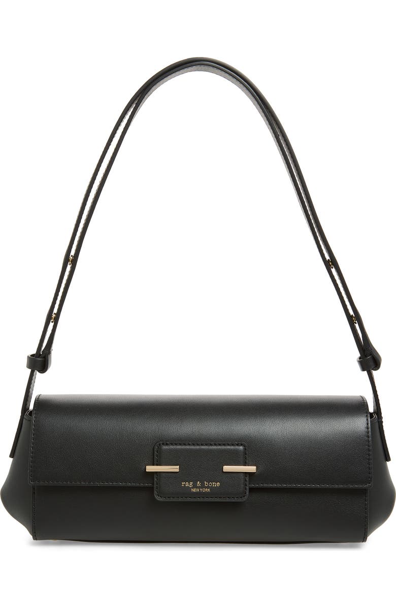 rag & bone Realm East/West Flap Bag, Main, color, Black