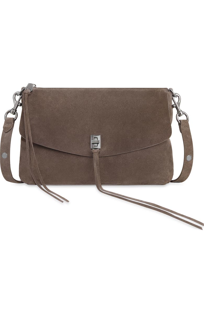 Rebecca Minkoff Darren Top Zip Shoulder Bag, Main, color,