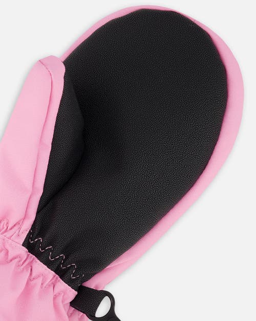 Deux Par Deux Girl Winter Mittens Play In Pink