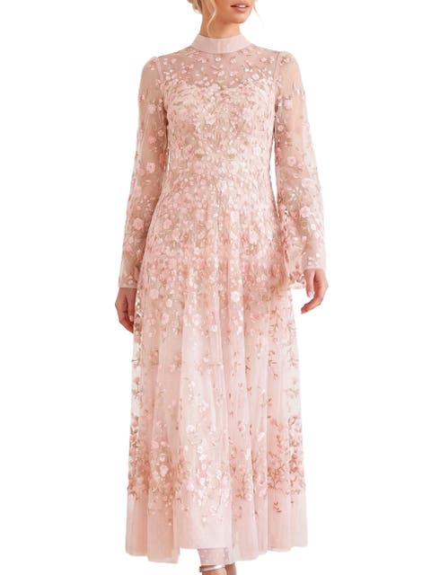 Sylvia Rose Floral Long Sleeve Dress
