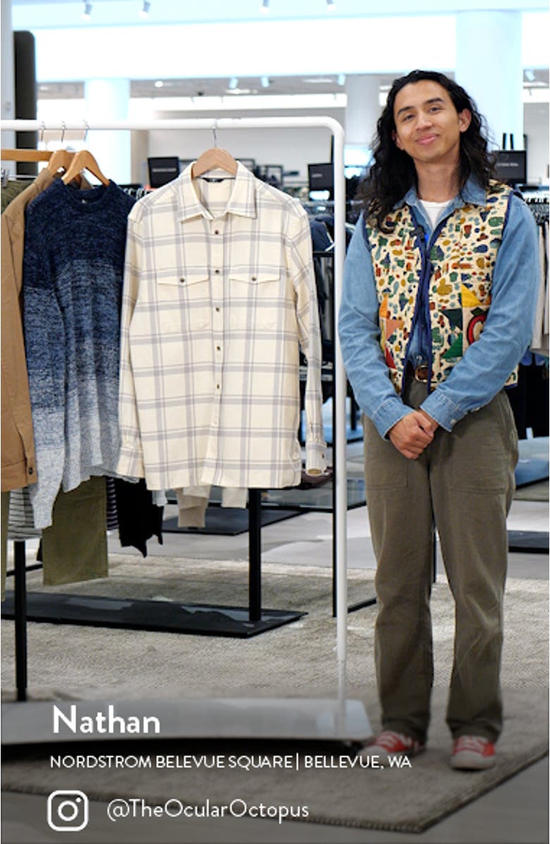 Plaid Cotton Overshirt, sales video thumbnail