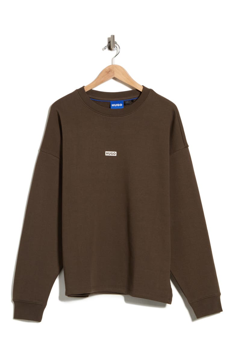 Naviu Cotton Sweatshirt, Alternate, color, DARK BROWN
