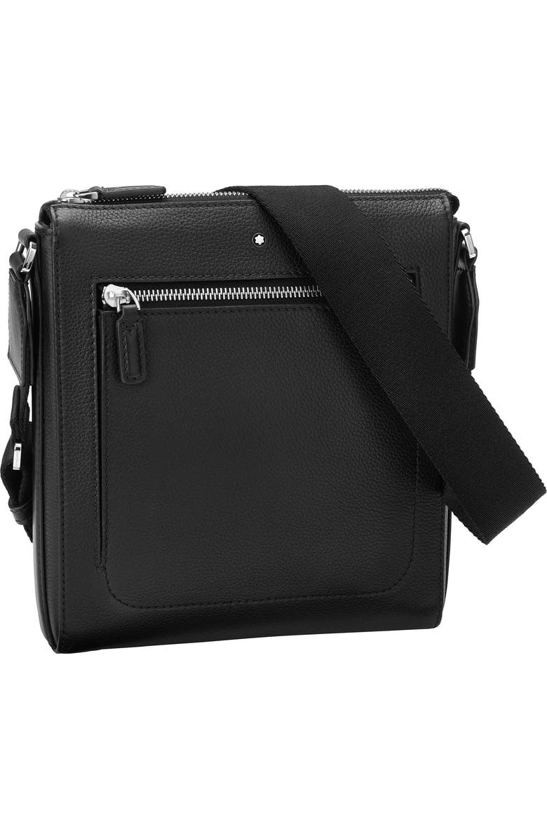 Montblanc Meisterstück Envelope Grained Leather Crossbody Bag, Main, color,