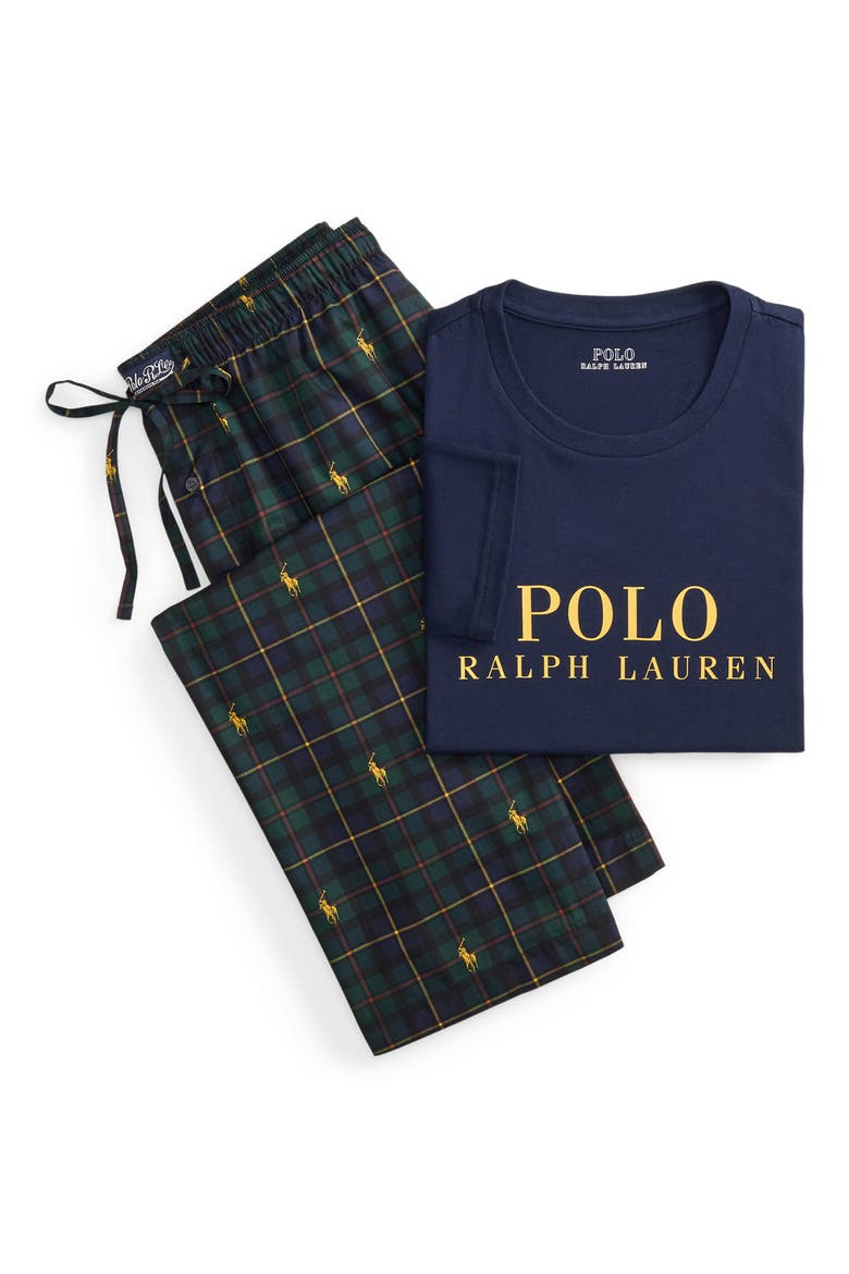 Pony Pajamas, Alternate, color, CRUISE NAVY GOLD BUGLE LOGO