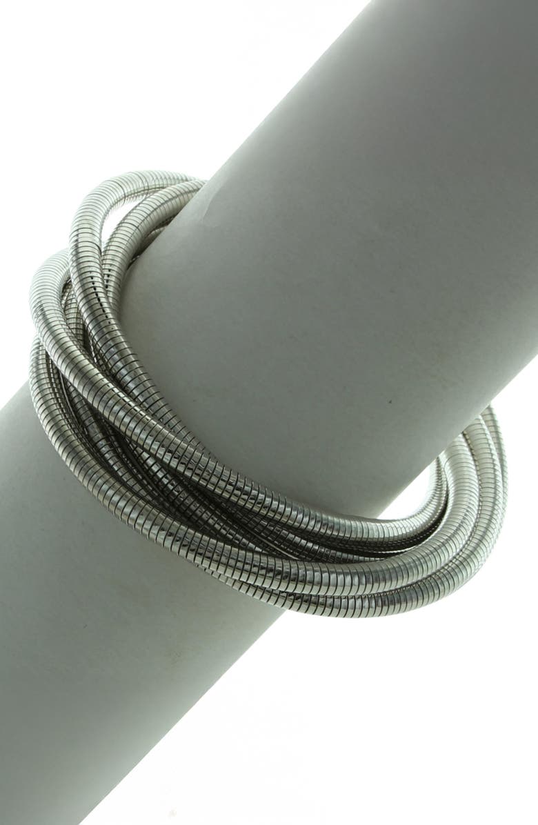OLIVIA WELLES Stella Multistrand Stretch Bracelet, Alternate, color, Silver
