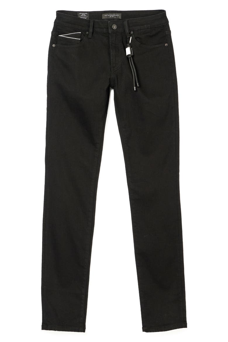 Rocker 36-Inch Long Slim Fit Jeans, Alternate, color, BLACK