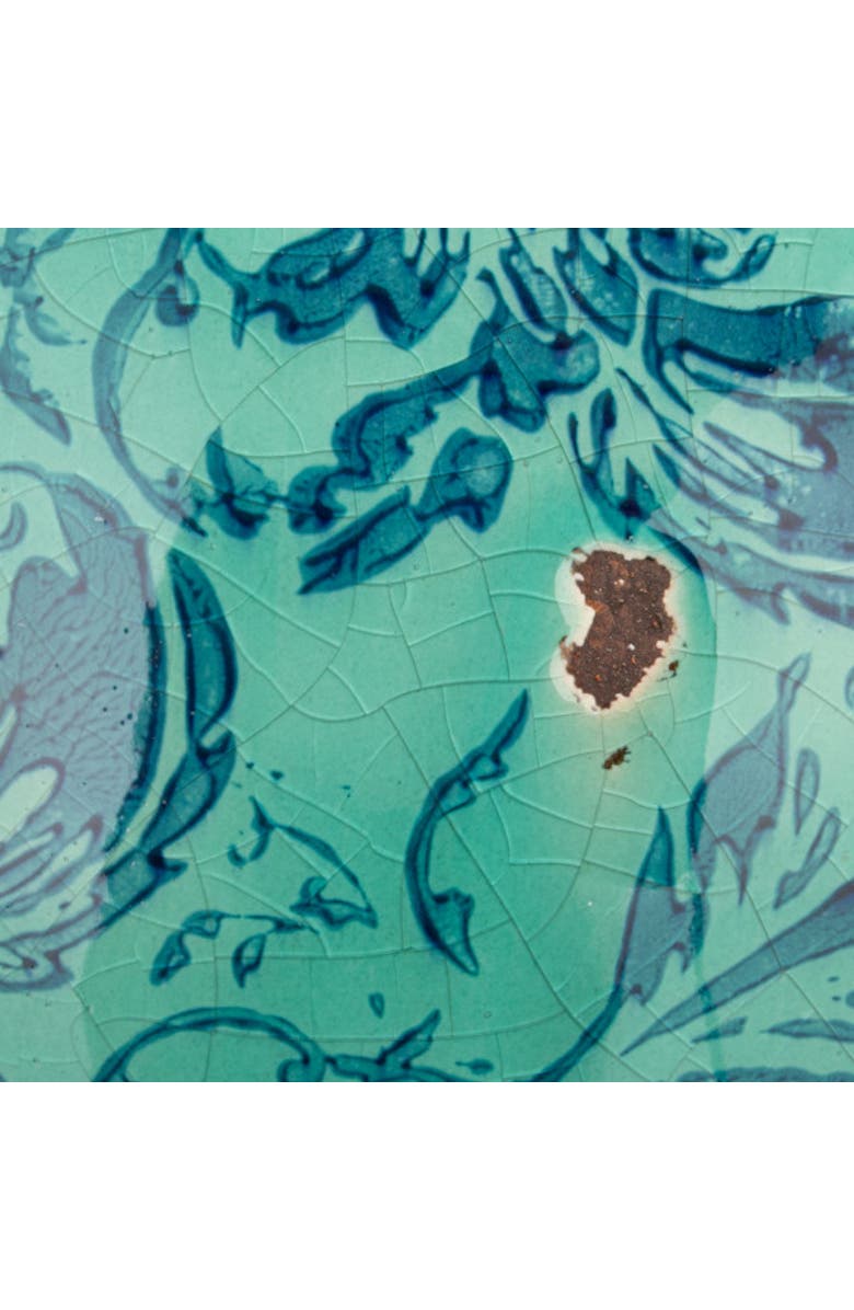 Storied Home Vase with Transferware, Alternate, color, Blue