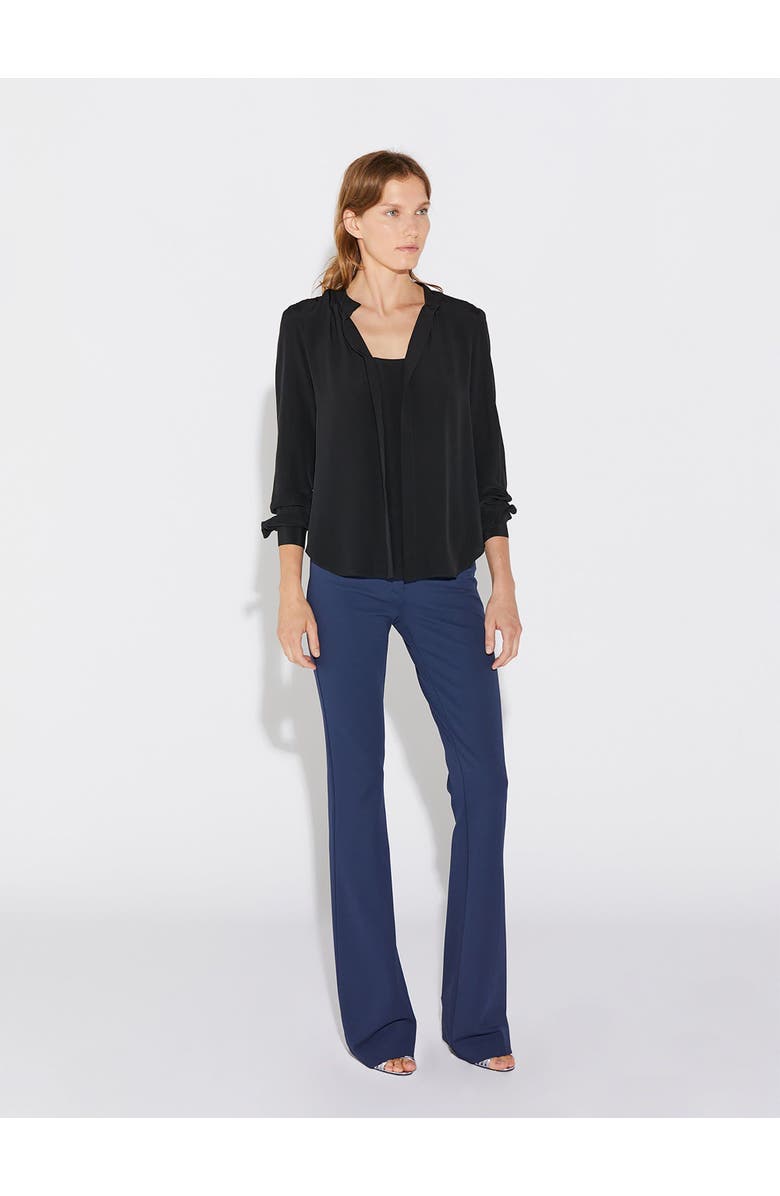 Callas Milano Olympia Silk Blouse, Alternate, color, Black