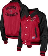 New Era Women's New Era Cardinal Arizona Cardinals Coaches Raglan Full-Snap Jacket