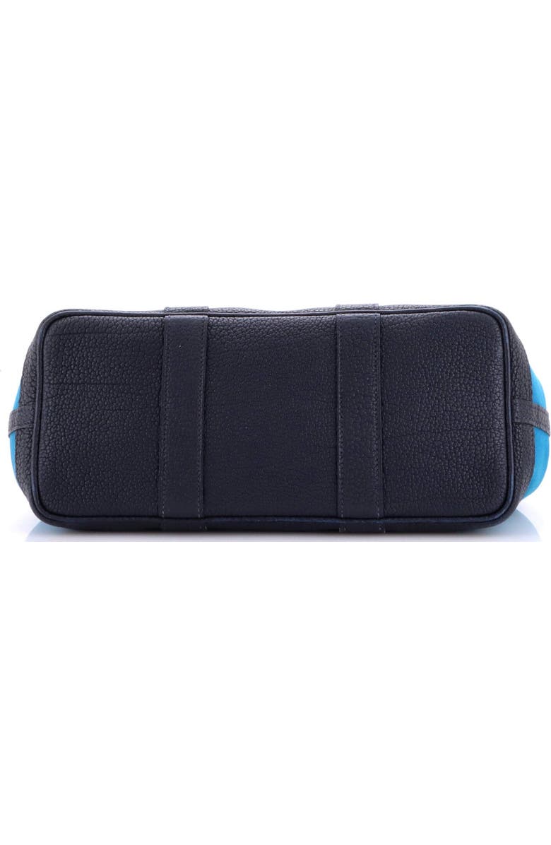 Pre-Owned Hermes Garden Party Tote Toile and Leather 30, Alternate, color, Bleu Izmir