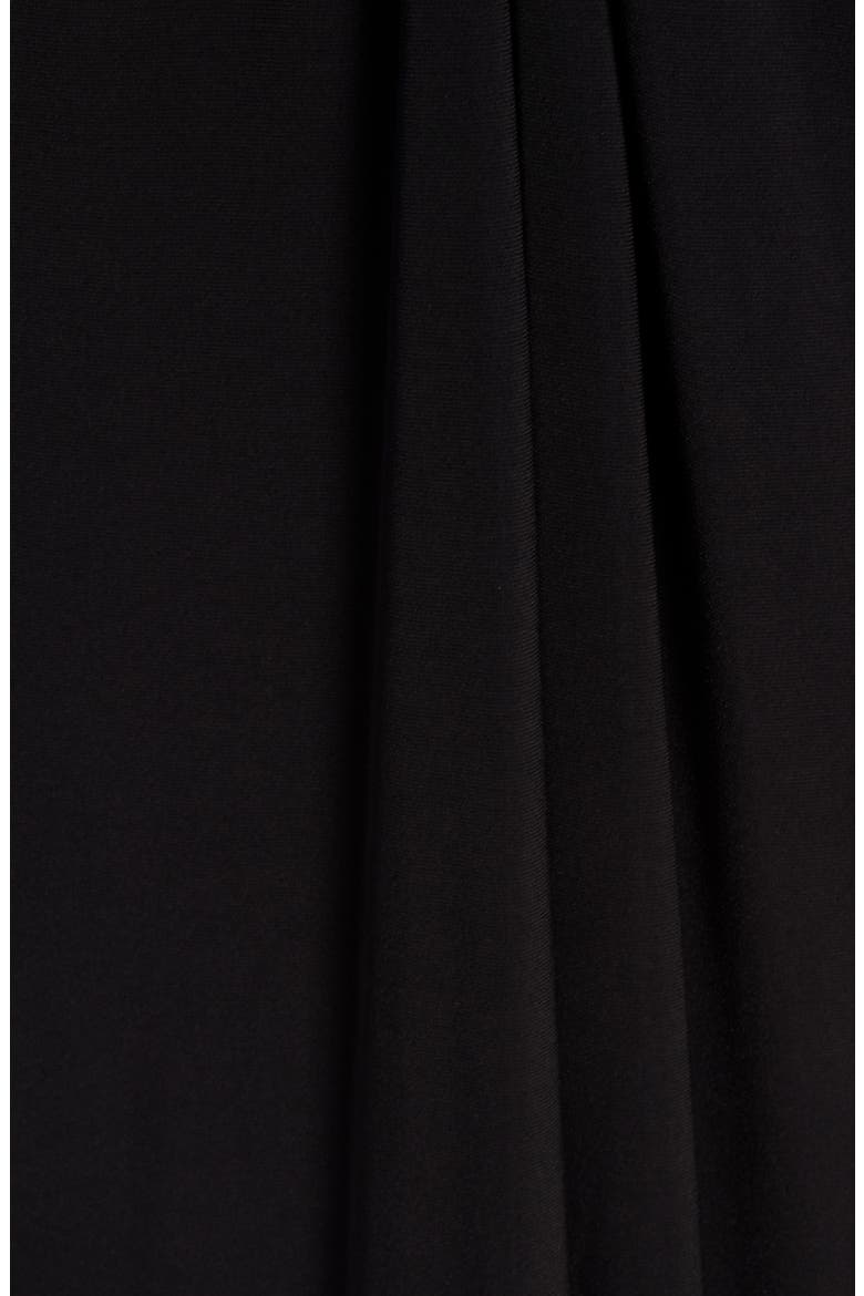 Twist Front Jersey Jumpsuit, Alternate, color, BLACK