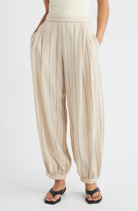 Malta Pantalon Stripe Balloon Pants