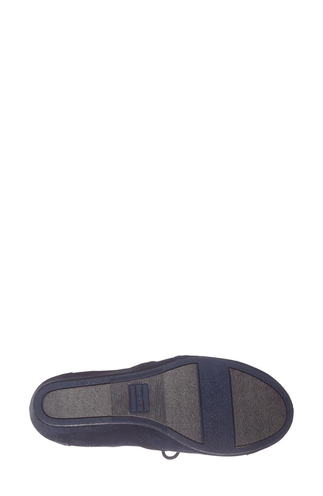 'Desert' Suede Wedge Bootie, Alternate, color, NAVY