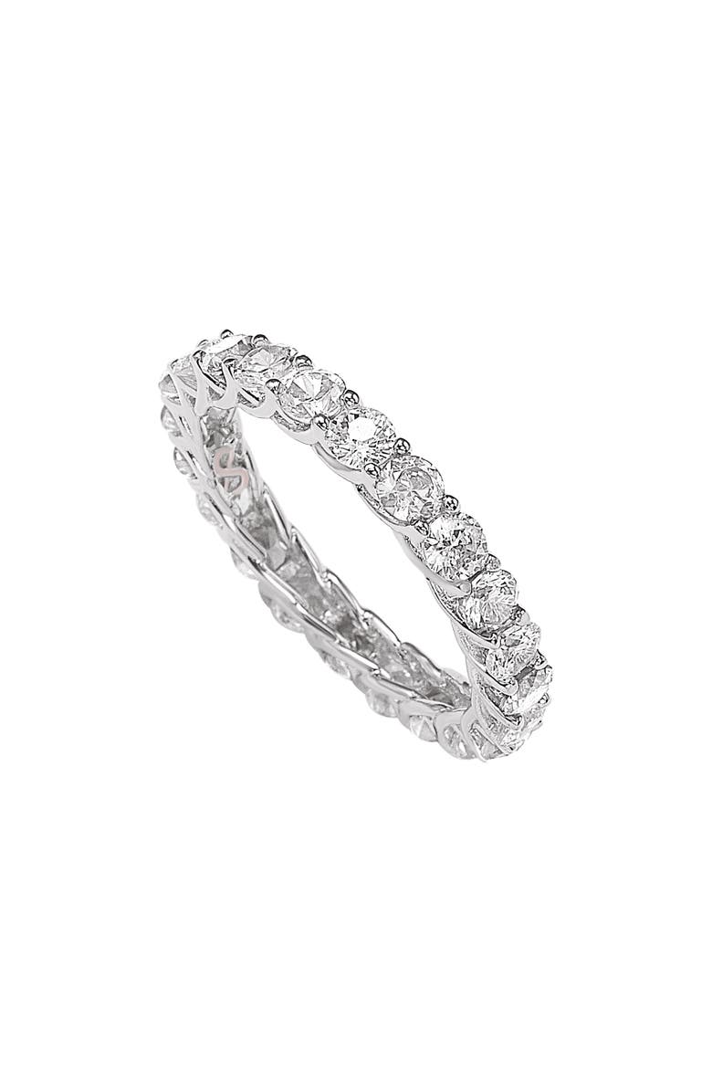 SUZY LEVIAN Cubic Zirconia Band Ring, Main, color, White