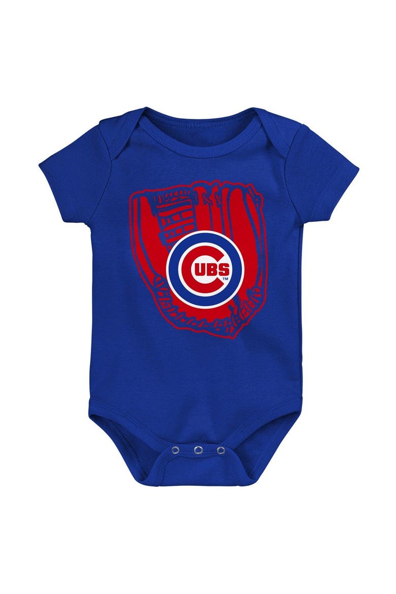 Newborn & Infant Royal/Red/White Chicago Cubs Minor League Player Three-Pack Bodysuit Set, Alternate, color, Royal