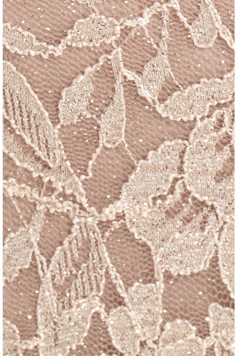 Lace Long Sleeve Gown, Alternate, color, CHAMPAGNE