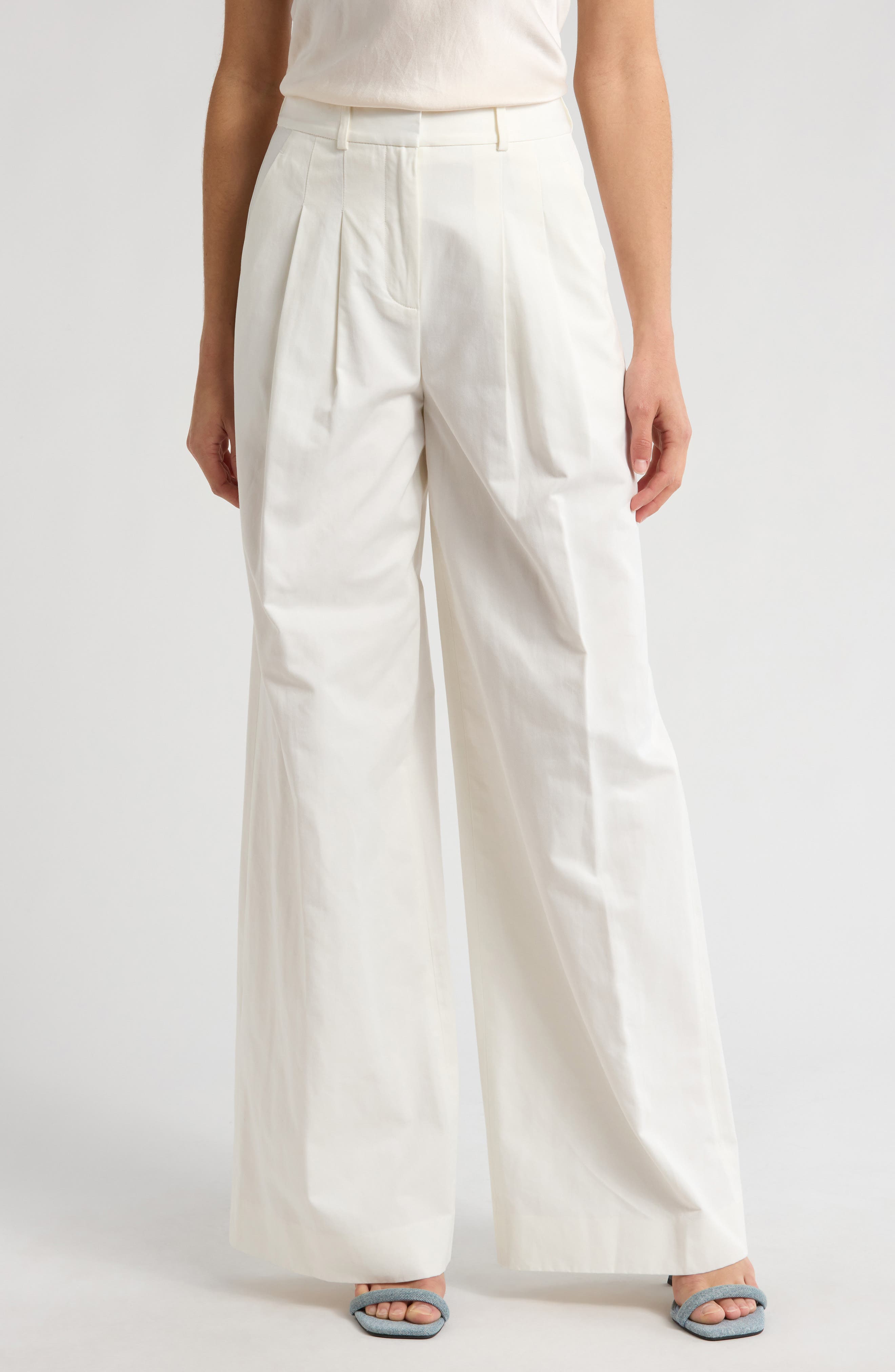 Derek Lam 10 Crosby Juliana Pleated Wide Leg Pants