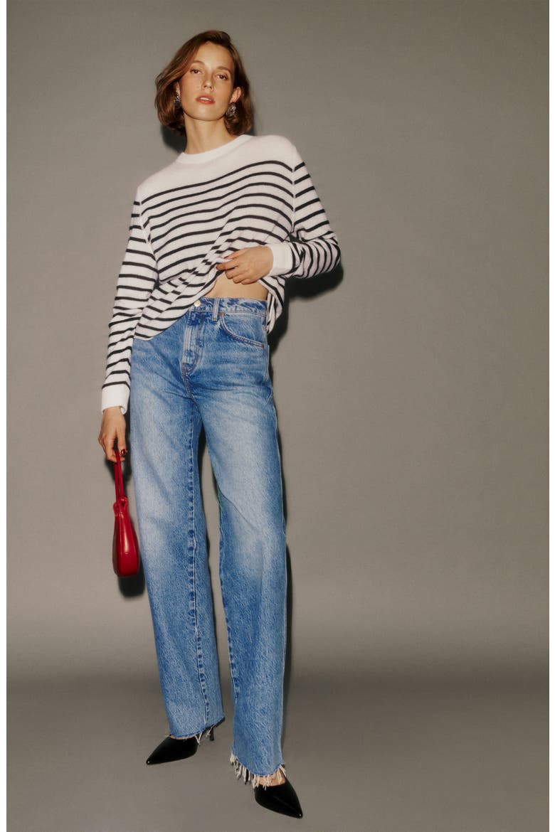 Val Baggy Distressed Straight Leg Jeans, Alternate, color, COLORADO