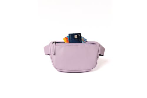 Kibou Wallet Bag Vegan Leather Crossbody Fanny Pack In Lilac