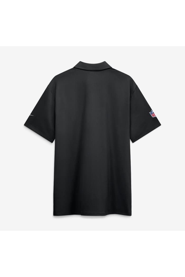 Men's Nike Black Philadelphia Eagles Sideline Powerful Blocking Dri-FIT Tour Polo, Alternate, color, Black