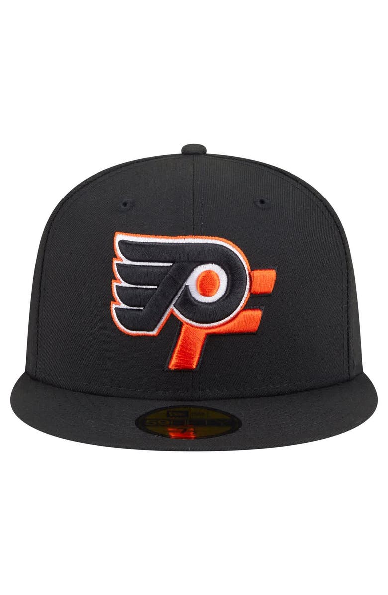 New Era Men's New Era  Black Philadelphia Flyers Deceptor 59FIFTY Fitted Hat, Alternate, color, Black