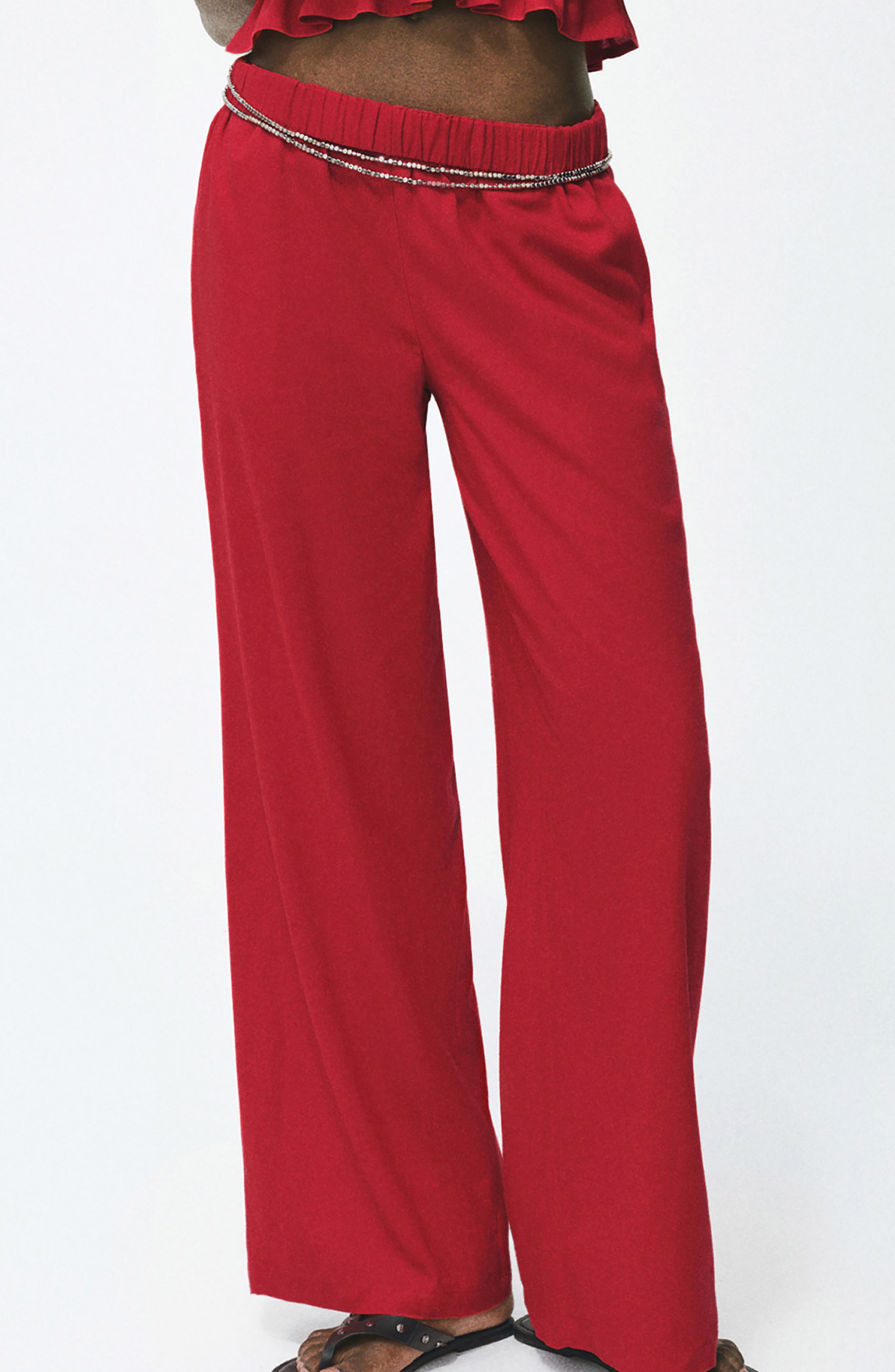 Straight Leg Pull-On Pants