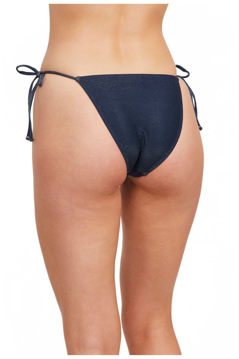 High End Side Tie Bikini Bottom, Alternate, color, Midnight Blue