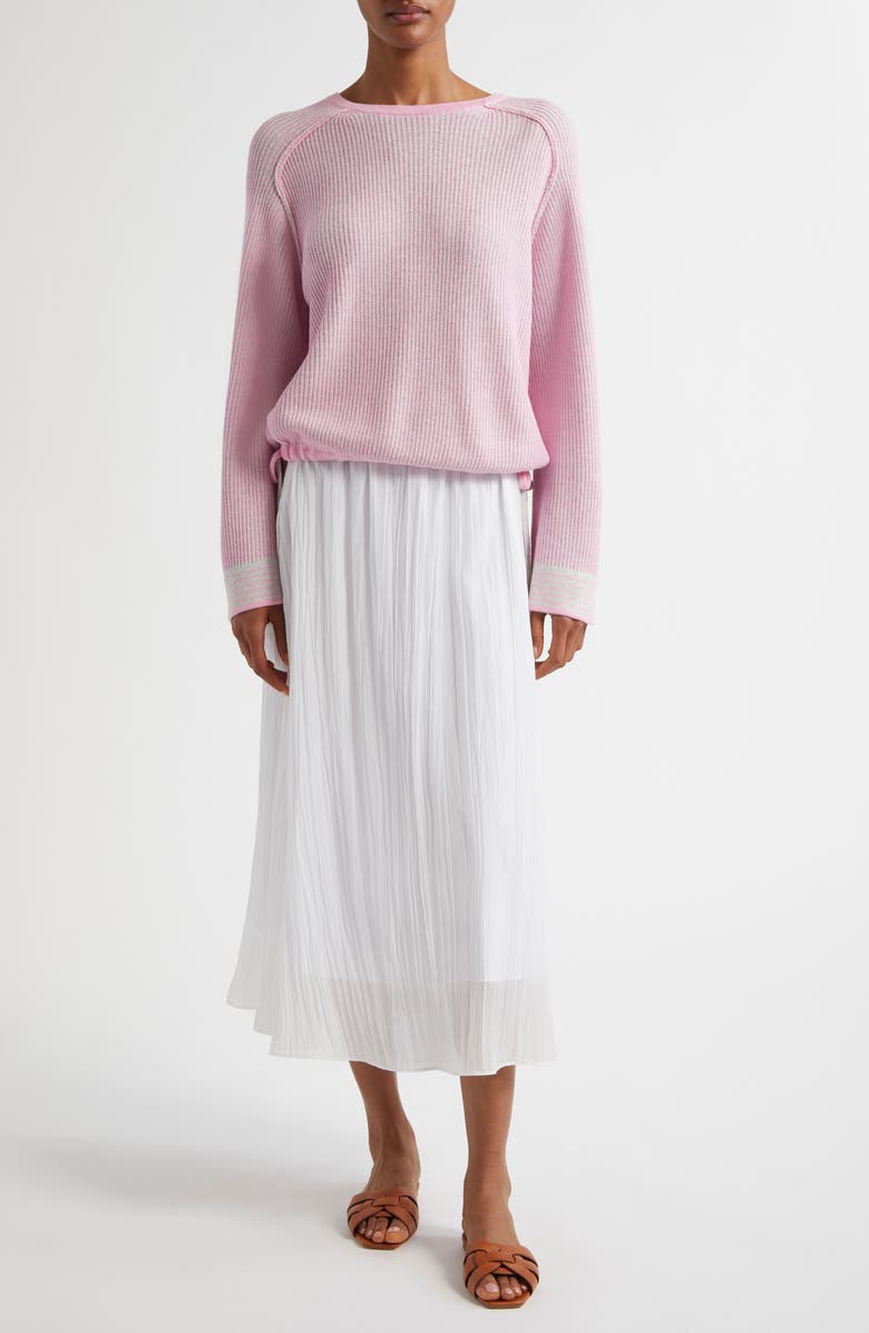 MARGARET O'LEARY Winona Crinkle Pleat Skirt, Alternate, color, 