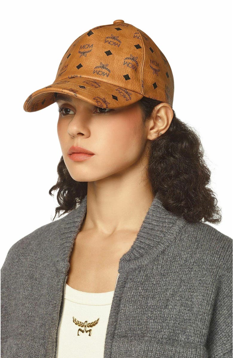 MCM Classic Cap in Visetos, Alternate, color, 