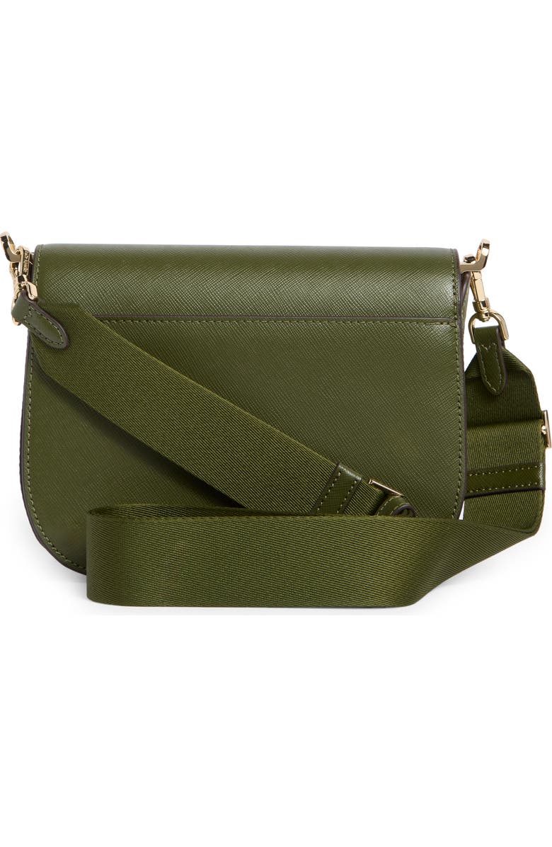 Kate Spade New York madison saffiano leather saddle bag, Alternate, color, Enchanted Green