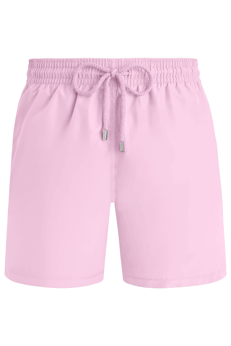 Men's Solid Swim Trunks, Alternate, color, GUIMAUVE