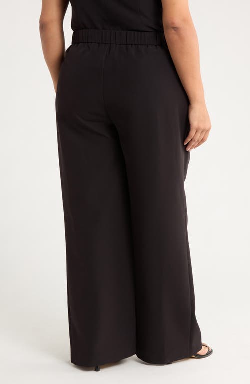 Gemma + Jane Pull-on Wide Leg Pants In Black