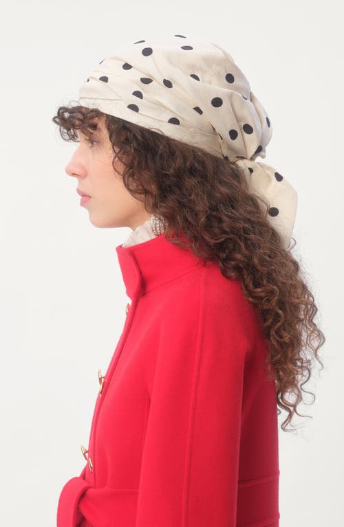 VALENTINO GARAVANI VALENTINO GARAVANI POLKA DOT SILK HEAD WRAP